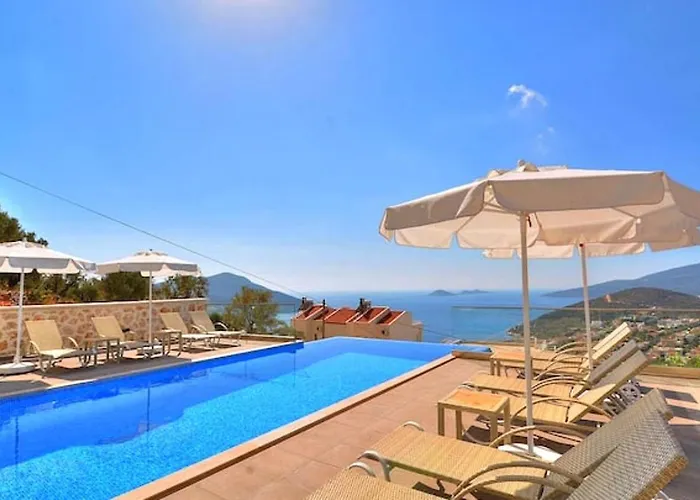 Kiziltas 4 Bedroom Seaview With Private Pool Kalkan